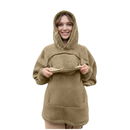 Purrelia Pet Pouch Hoodie in Yellow