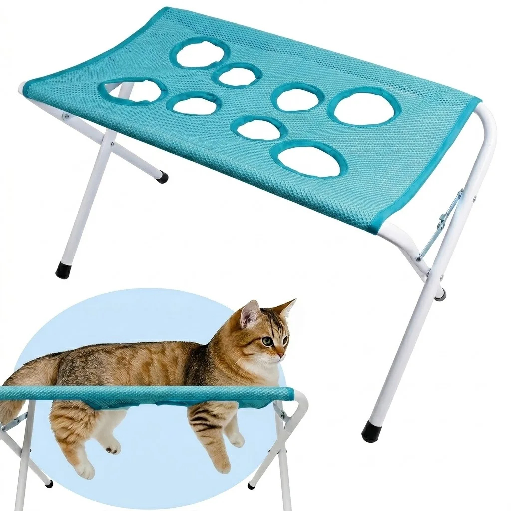 Purrelia Foldable Grooming Hammock, front view