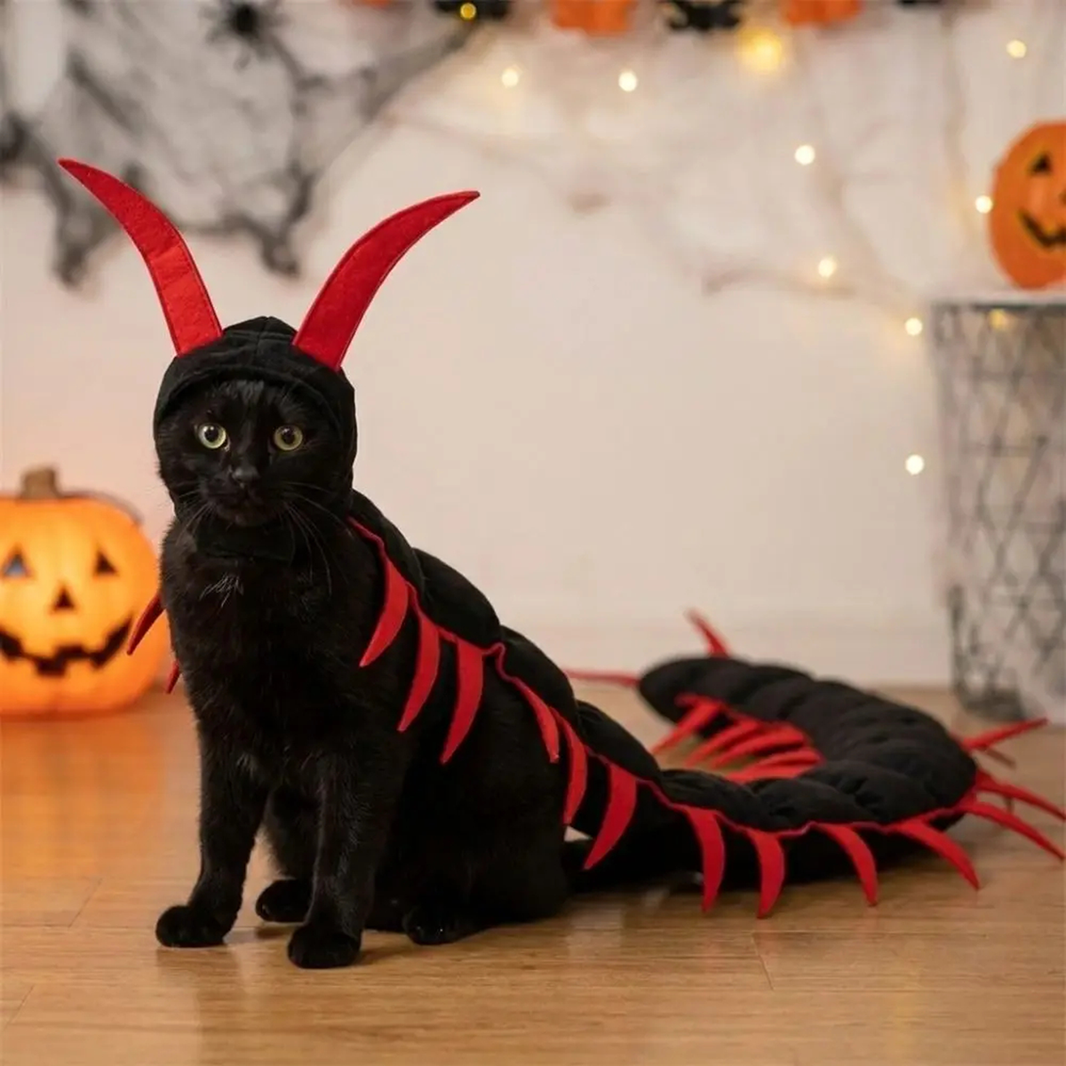 Purrelia Centipede Cat Costume, view 3