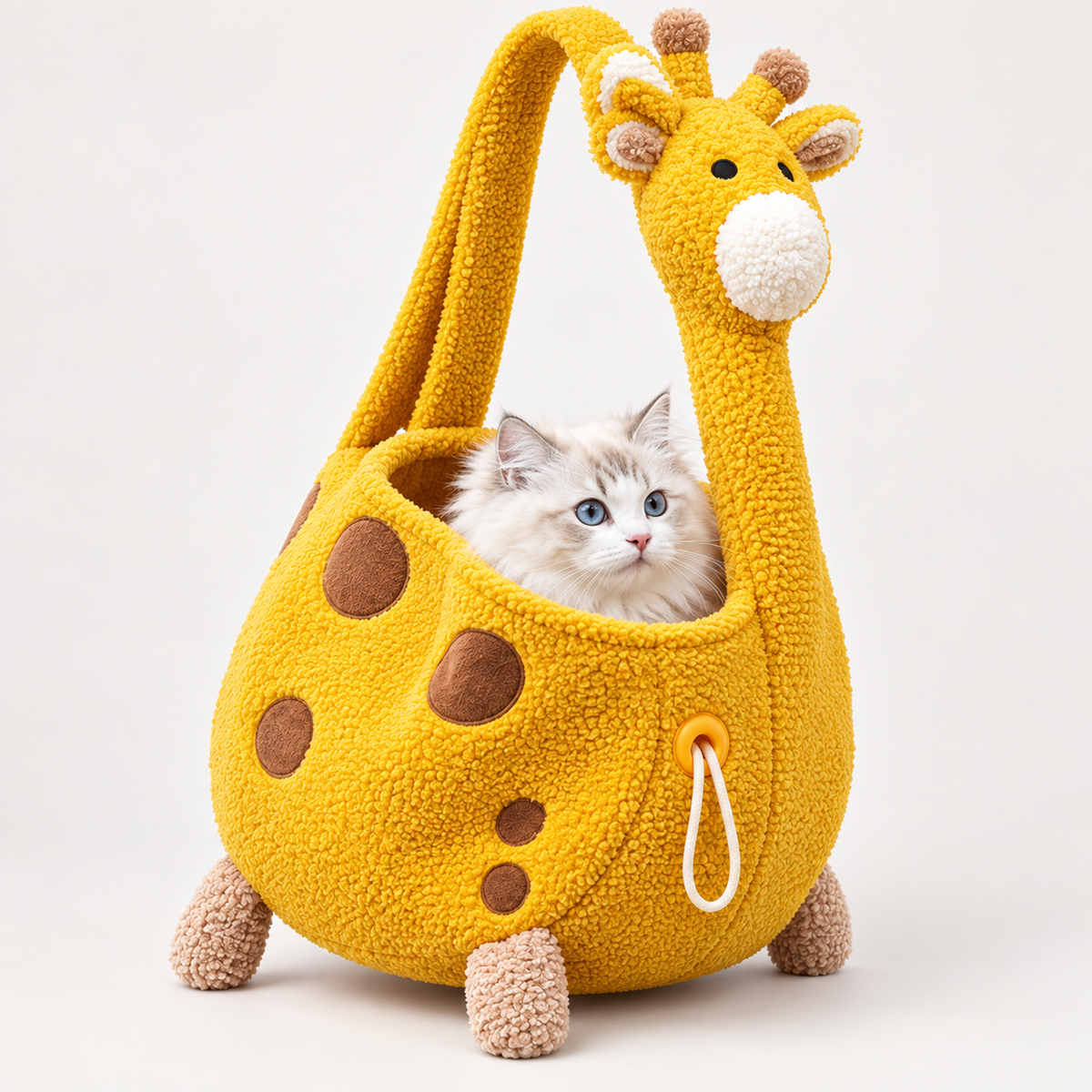 Purrelia Giraffe Plush Pet Carrier, view 3