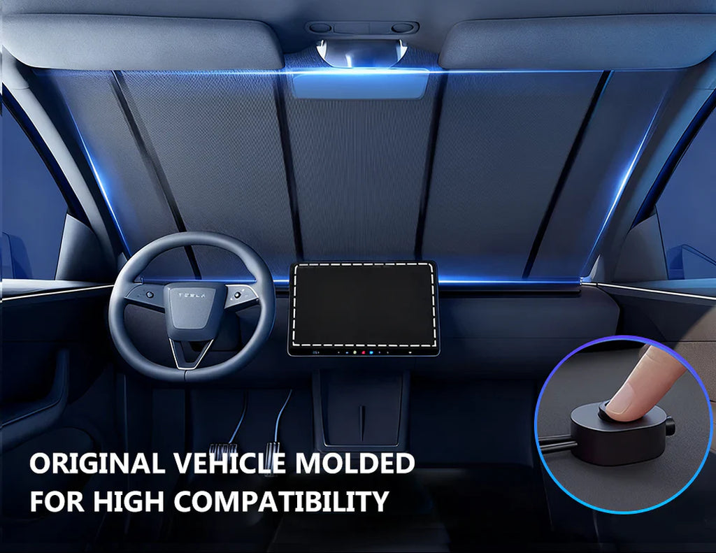 Experience Ultimate Comfort with the Upgraded Tesla Model Electric Sunshade