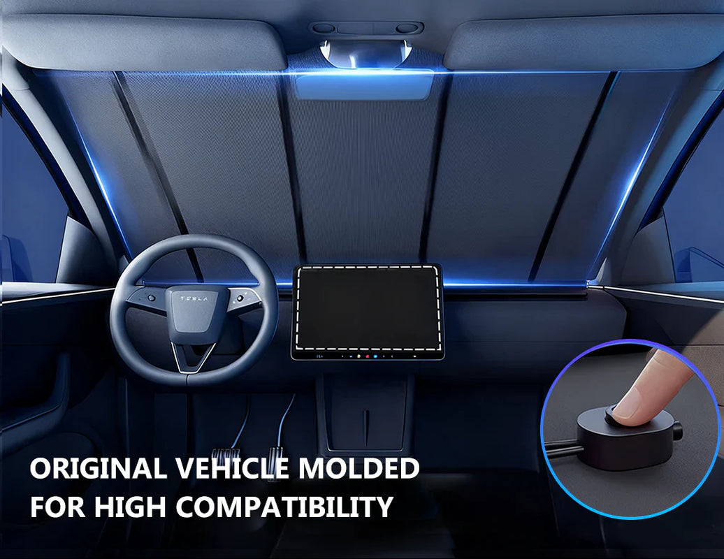 Experience Ultimate Comfort with the Upgraded Tesla Model Electric Sunshade