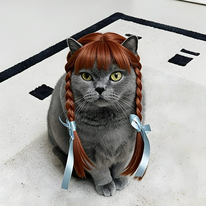 Purrelia Braided Pet Wig, view 4