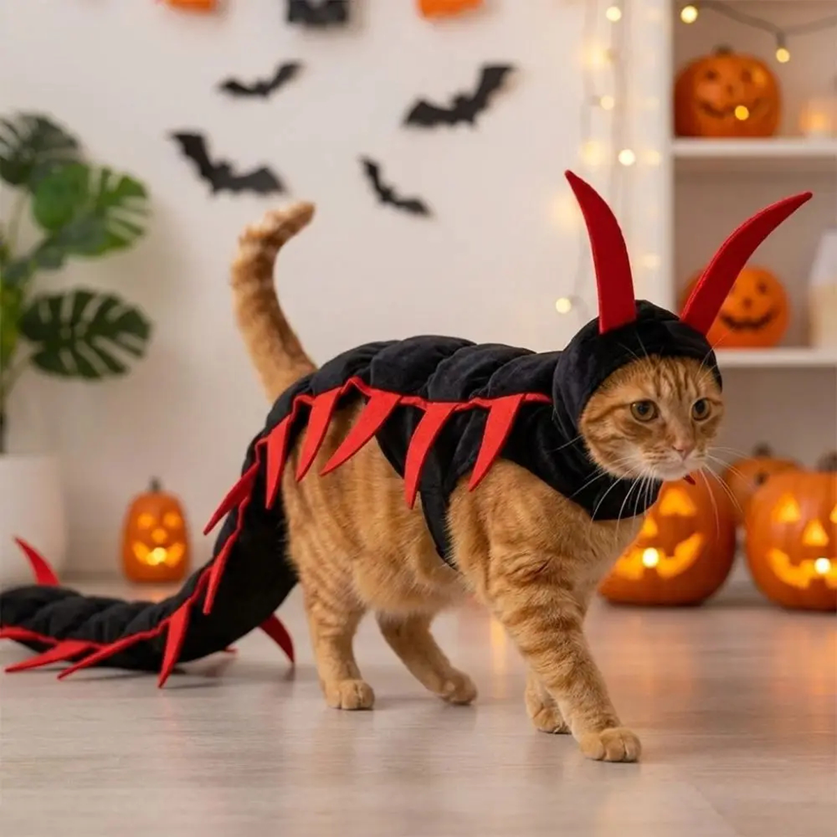 Purrelia Centipede Cat Costume, view 4