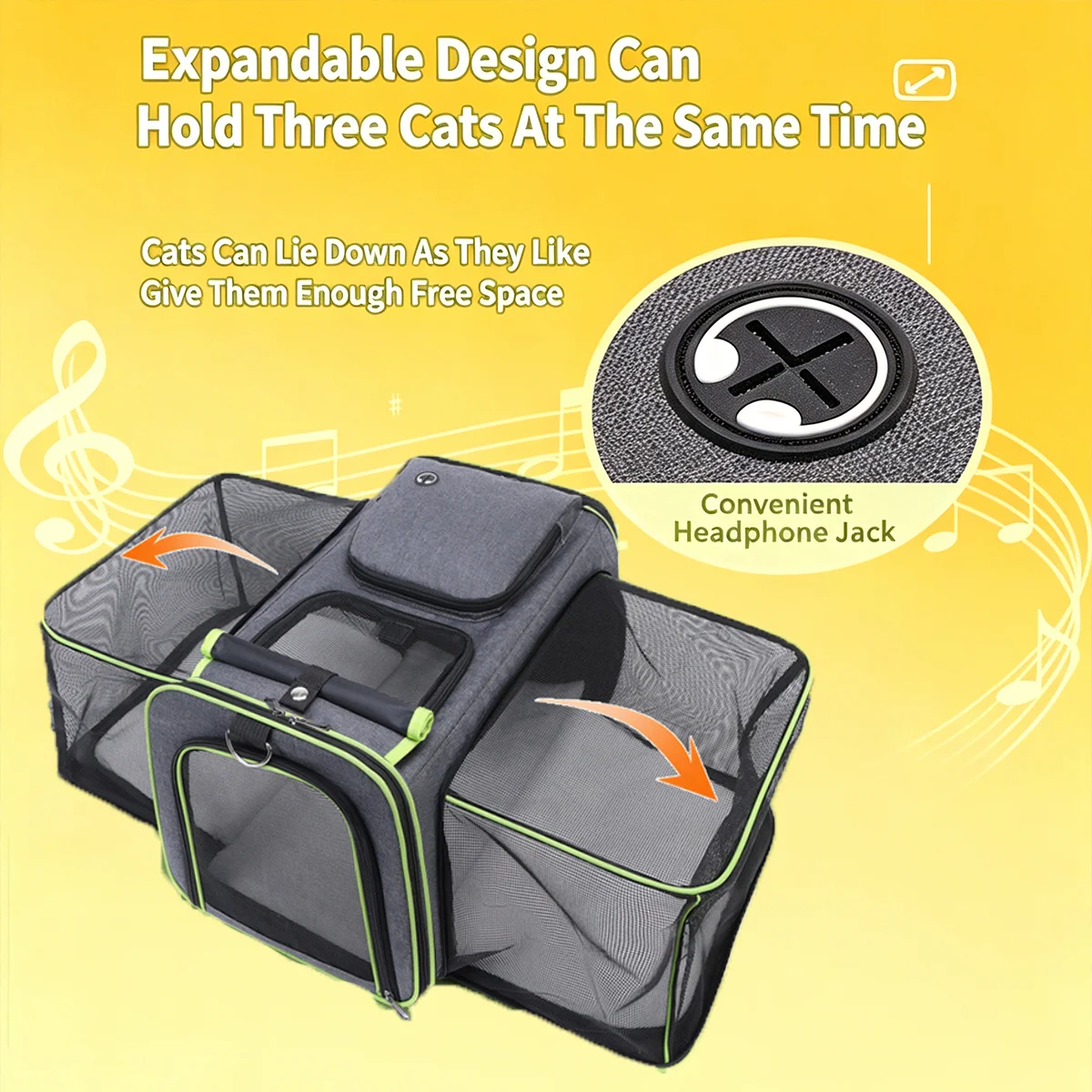 Purrelia Expandable Pet Travel Carrier, view 4