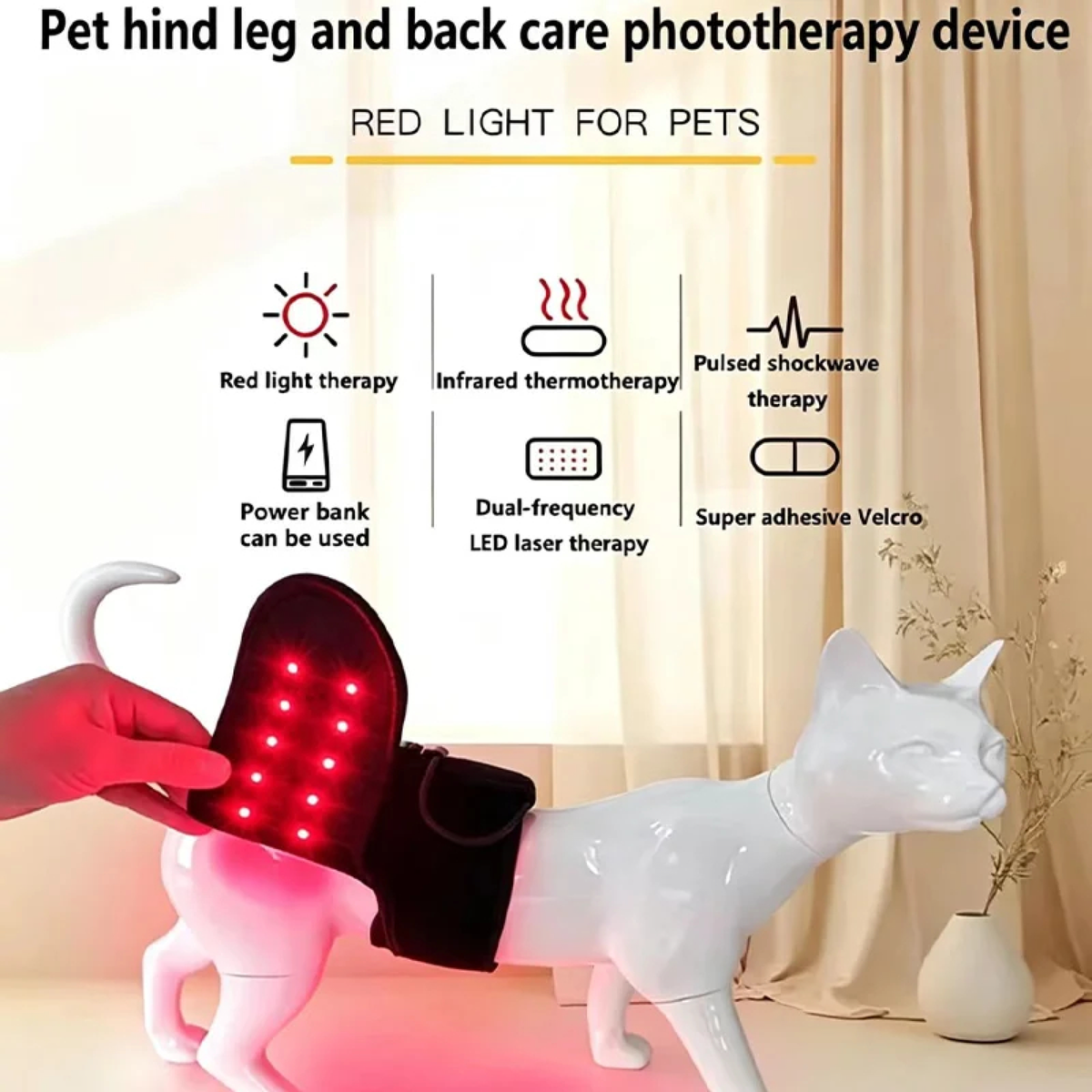 Purrelia Red Light Wrap for Pets, view 4