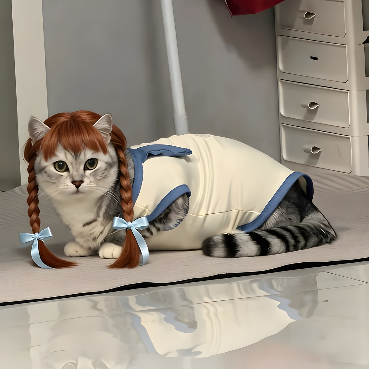Purrelia Braided Pet Wig, view 5