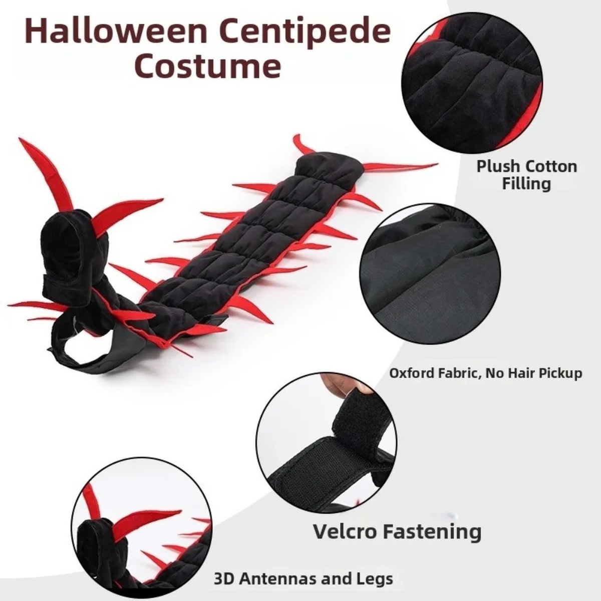 Purrelia Centipede Cat Costume, view 5