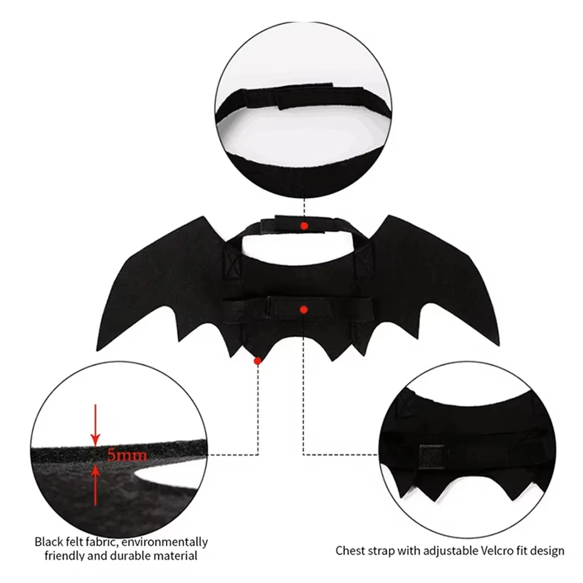 Purrelia Pet Bat Wings, view 5
