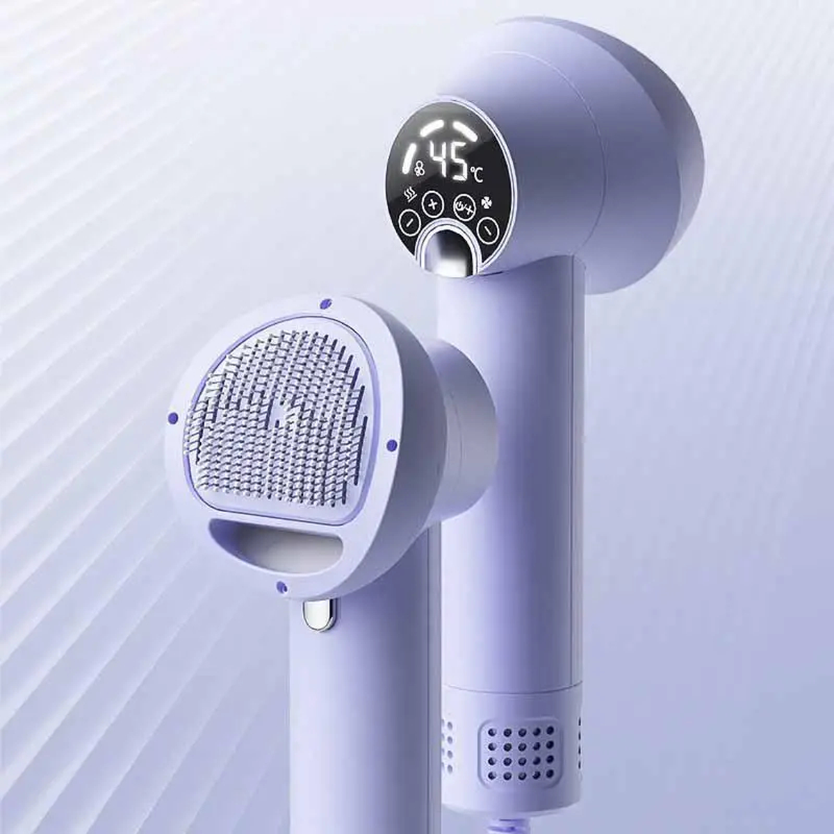 Purrelia 2-in-1 Pet Dryer Brush in Light Purple