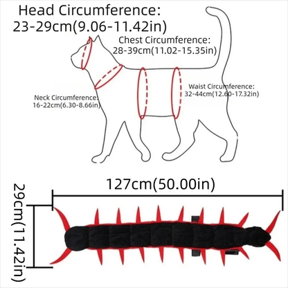Purrelia Centipede Cat Costume, view 7